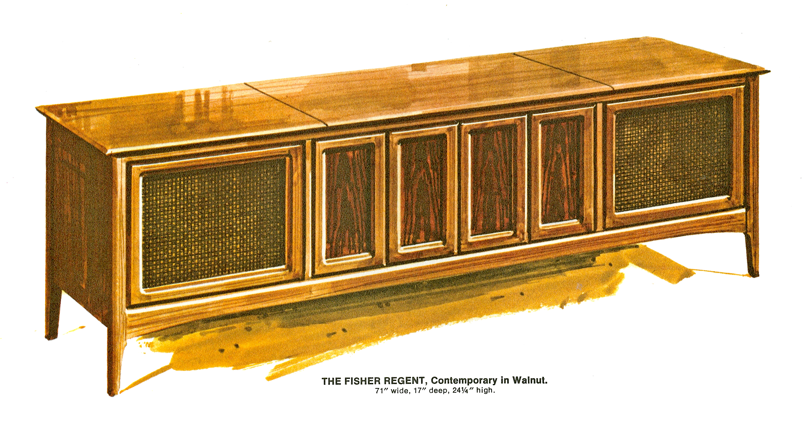1967 Fisher Regent R-592-W Contemporary Console